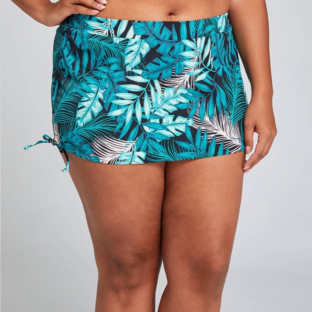 NWT Lane Bryant 26W Drawstring Swim Skirt